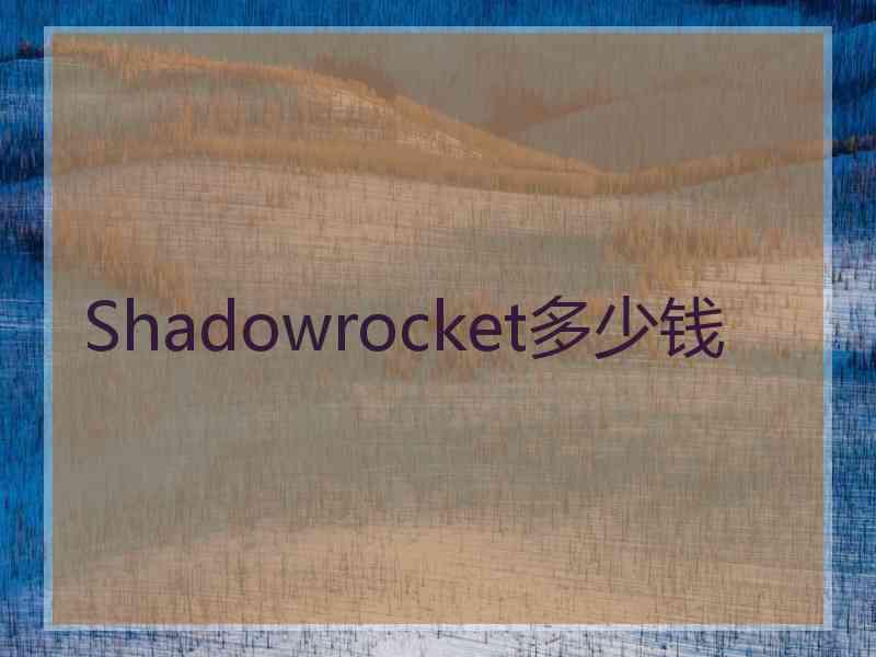 Shadowrocket多少钱